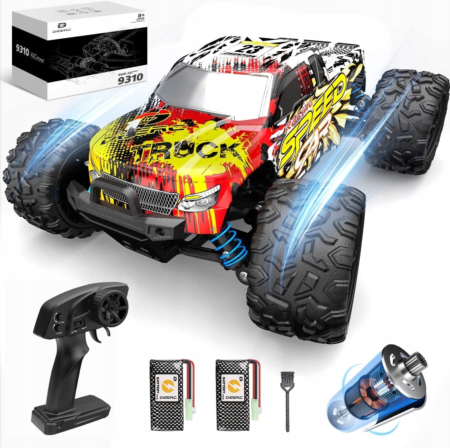 Diaľkovo ovládané 4WD 40 km/h Deerc 9310 RC auto